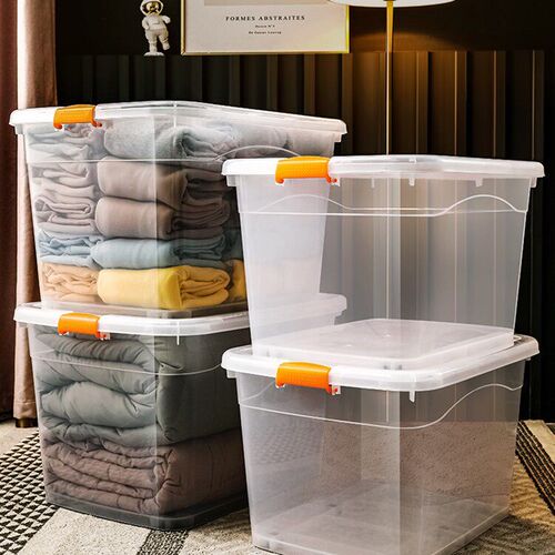 Newextra large storage box plastic clothes closet storage 30