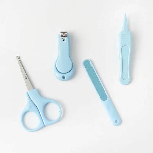 4pcs/set Baby Nail Clipper Set Children Kids Nail Cutter Sci