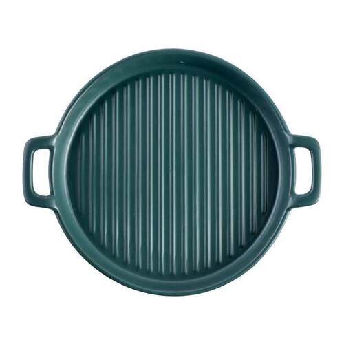 Oven pan ceramic plate household breakfast flat dish microwa