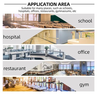 5 in 1 Digital Air Quality Monitor CO2 HCHO TVOC Humidity an