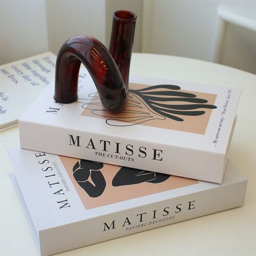 Luxury Coffee Table Books Storage Box Modern Fake Books for