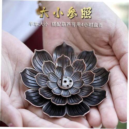 Ceramic lotus incense tray with incense holder incense