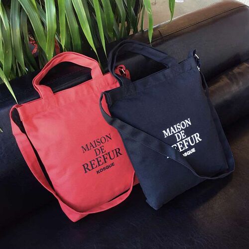 Portable Canvas Bag Womens Simple Letter Crossbody Bag Smal