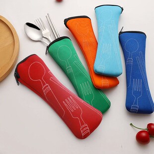 Portable Tableware Bag Cutlery Bag Dinner Set Travel Packagi
