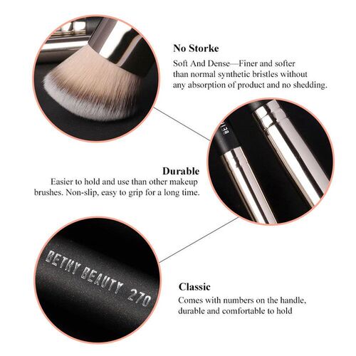 Bethy Beauty 2/3 pcs Foundation Concealer Brush Set Makeup B