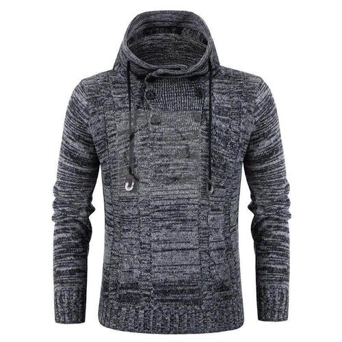 。Autumn and winter mens fashion twist double breasted colo