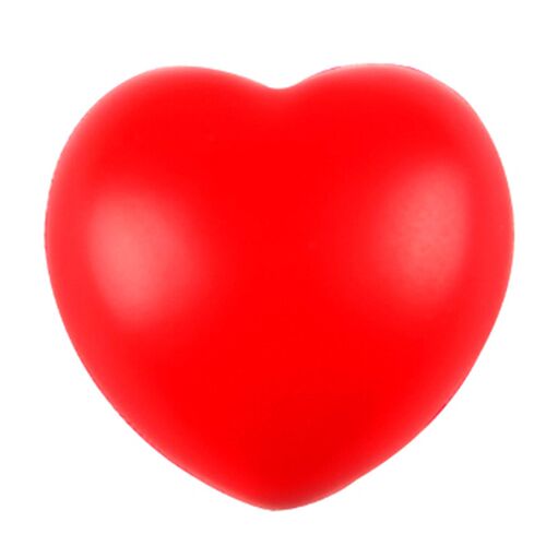 Funny 1Pcs Soft Foam Anti Sress Ball Toys Squeeze Heart Shap