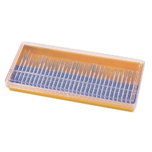 30 Pcs Bur Diamond Grinding Head Set Coated Carving Burrs