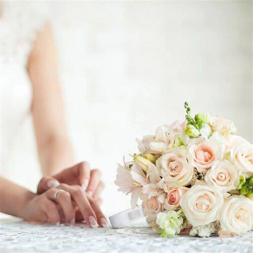 2 Pcs Bouquet Holders Rack Flower Arrangement Handle Pink