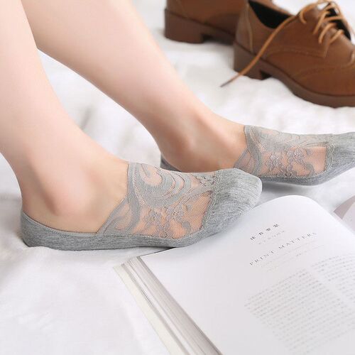 SP&CITY New Transparent Short Lace Socks Women Summer Hollow