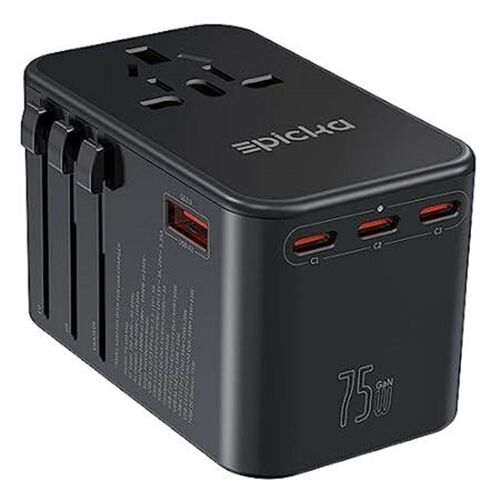 EPICKA Universal Travel Adapter, GaN 75W International Pl