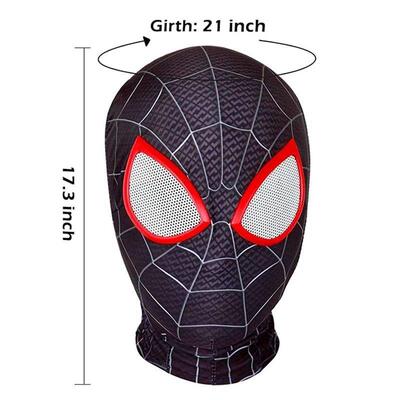 Spiderman Mask Superhero Miles Morales Peter Parker