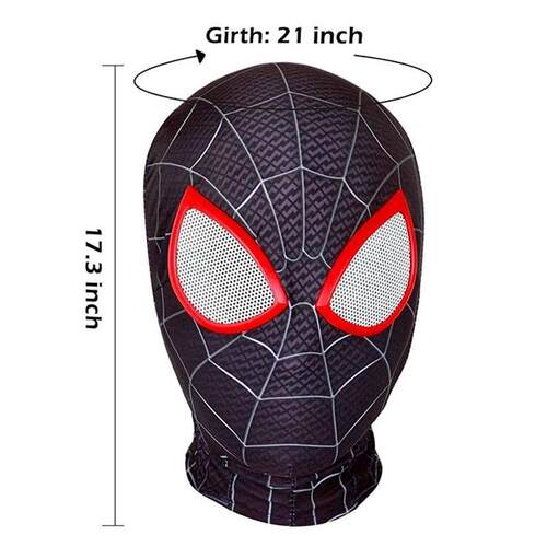 Spiderman Mask Superhero Miles Morales Peter Parker