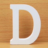 Decorativas Grandes Home Letters Letras Wooden White