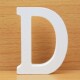 Decorativas Grandes Home Letters Letras Wooden White