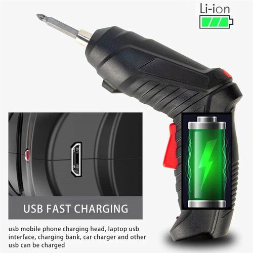 47Pcs 36V Rechargeable Cordless Electric Screwdriver Mini Dr