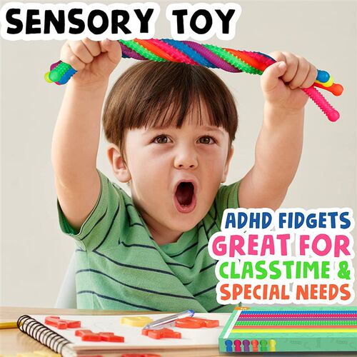 Squishy Textured Stretchy Strings Fidget Toy Bumpy面条拉拉乐
