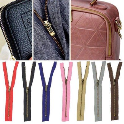 1pc Metal Zipper Multi-color 3# 20cm Self-ing Close-end