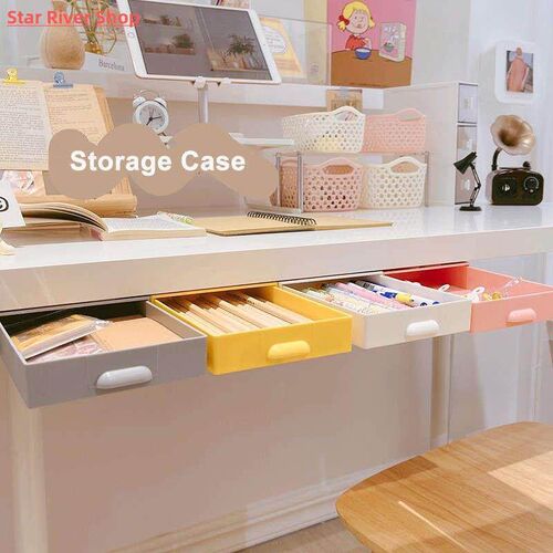 Plic Drawer Hidden Storage Box Organizer Under-desk Drawe