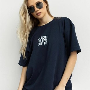 Hirsionsan Simple Loose Letter Printed T-shirt For Women 202