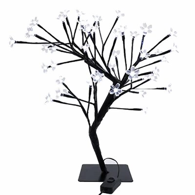 LED Cherry Blossom Tree Bonsai Fairy Night Light Table Twig