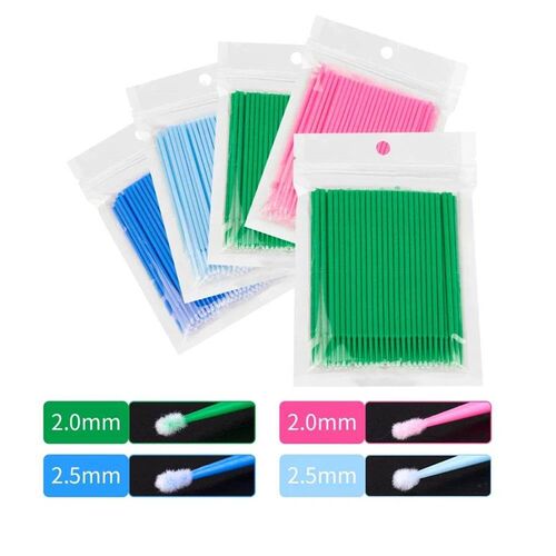 Disposable MicroBrush Eyelashes Extension Individual Lash Ap