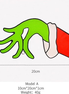 Christmas Grinch Wooden Door Hanging Door Number Thief Decor