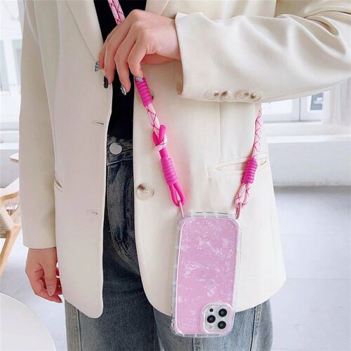Coloful Lanyard Crossbody Shoulder Straps Keychain Key Ring