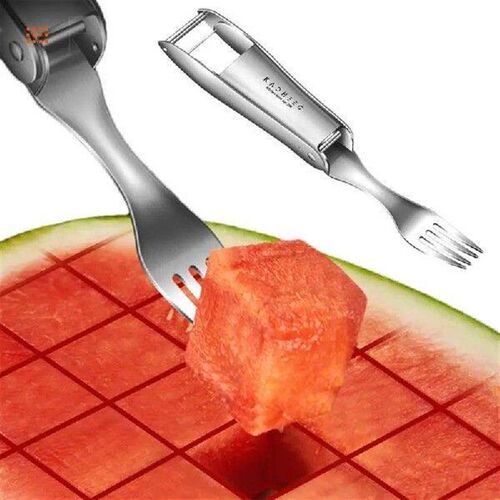 Watermelon Cutter Slicer Tool with Fork Fruit Knives Salad