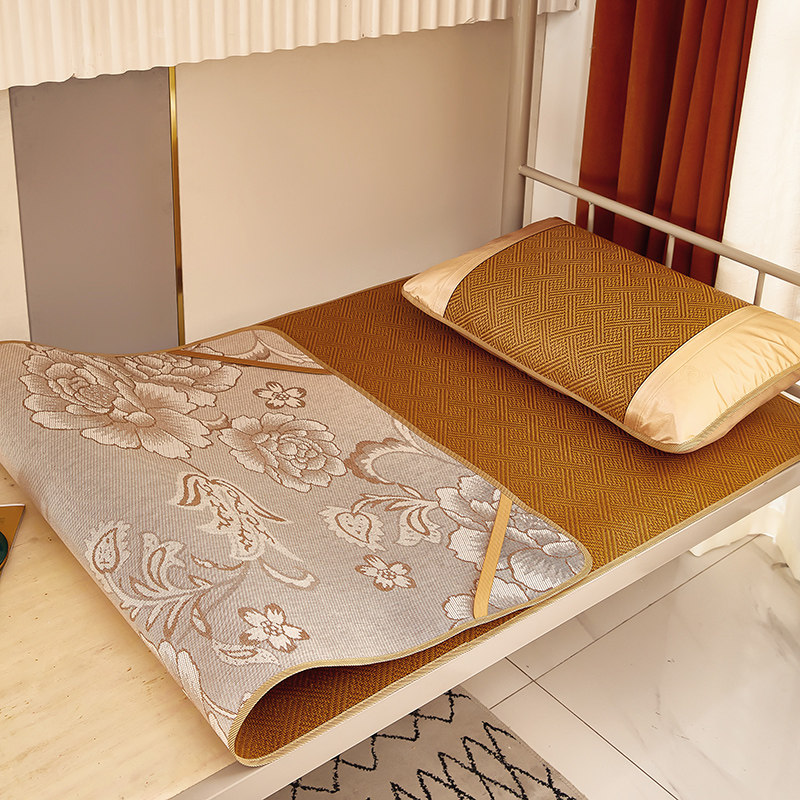 藤席冰丝凉席夏季家用折叠面正反冬夏两用宿舍单人草席裸睡席子,床上用品,藤席,淘宝优惠券,粉丝福利购,淘宝优惠卷