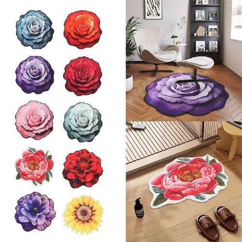Baby Crawl Special-shaped Flower Carpet Sunflower Soft