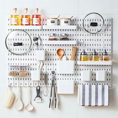 New DIY Pegboard Accessories Hanging Shelf Storage Hooks Wal