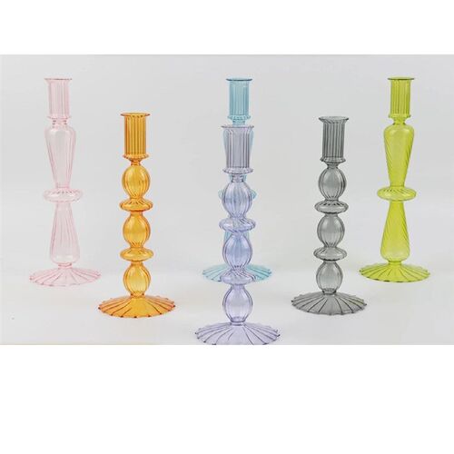 Multi-Layer Glass Candle Holder Household Dinner Living Room