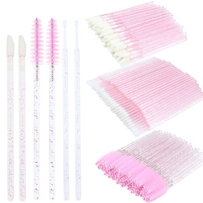 200pcs Disposable Brushes Set Mascara Wands Lip Brushes Micr