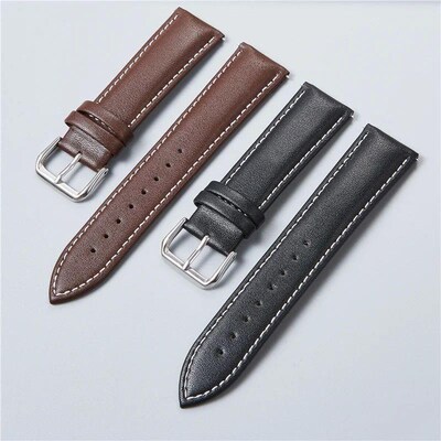Genuine Leather Watchbands Calfskin Replace Watch Straps 18m