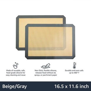 Silicone Baking Mat Oven Cookies Bread Half Sheet Liners
