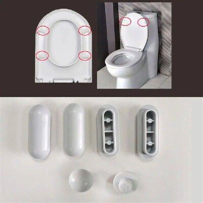 3Sets 6Pcs/Set Seat Buffers Toilet Seat Bumper Toilet Lid