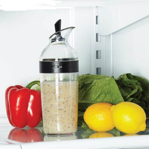 Salad Dressing Shaker 240ml Measuring Cup with Graduation