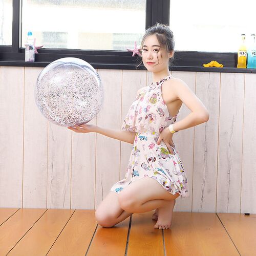 Rooxin Inflatable Pool Party Toys Transparent Beach Ball Out