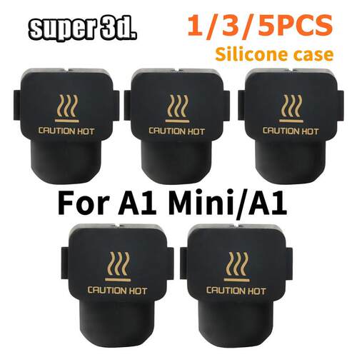 1/3/5Pcs Silicone Socks For Bambu Lab A1 Mini Case 3D Printe