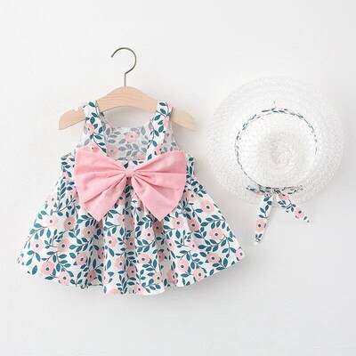 Summer Newborn Baby Clothes Toddler Girl Clothes Cotton Beac
