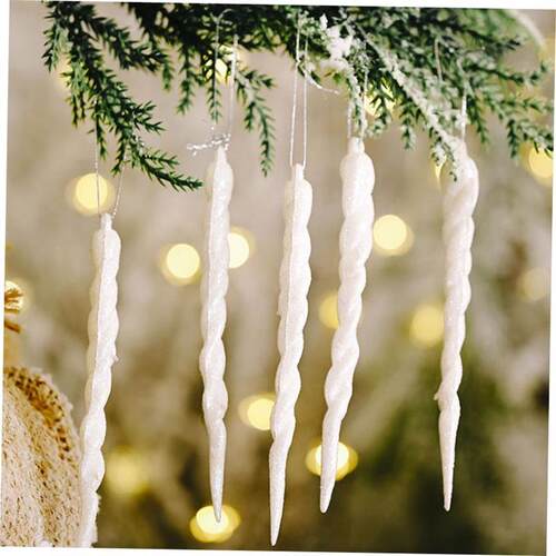 10pcs 13cm Christmas Decoration Simulation Ice Xmas Tree Han