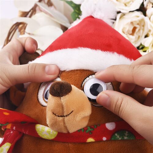 DIY Movable Eyes Simulation Animal Eyeball Black White Color
