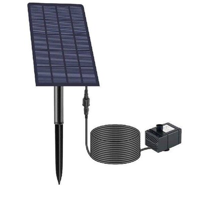 5W 5V Aquarium Pump 200L/h with Stake Solar Power Panel