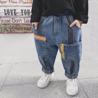 Kid Pants For baby Boys jeans Pant Letters Autumn Kids Korea
