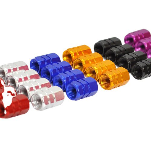 4PCS Valve Caps Aluminum Alloy Tire Valve Stem Covers for