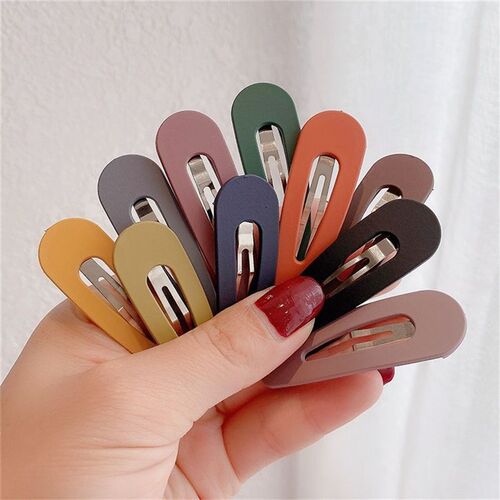 10Pcs/Set Geometric Snap Hairpins Girls Fashion Hair BB Clip