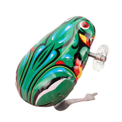 Tin Frog Wind-Up Toy - A Classic Nostalgic Gift for Toddlers
