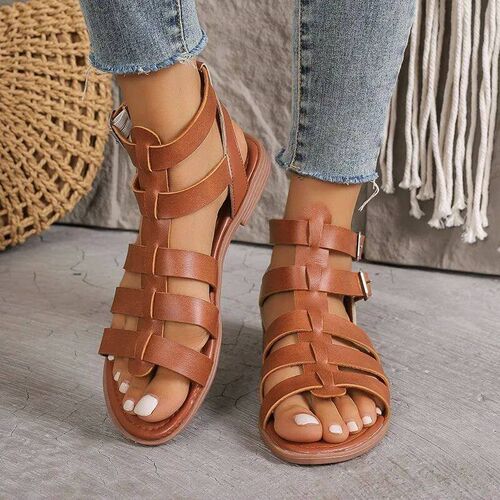 New Summer Hollow Out Roman Shoes Womens Gladiator Open Toe