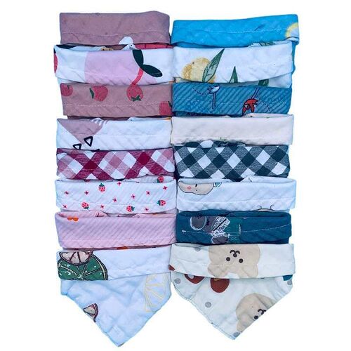 Six-layer gauze newborn troangle towel cotton baby saliva to